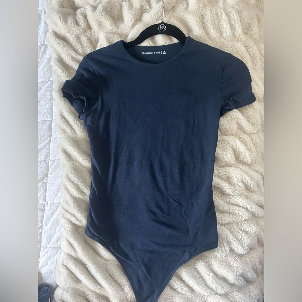 Abercrombie & Fitch Navy Crewneck bodysuit